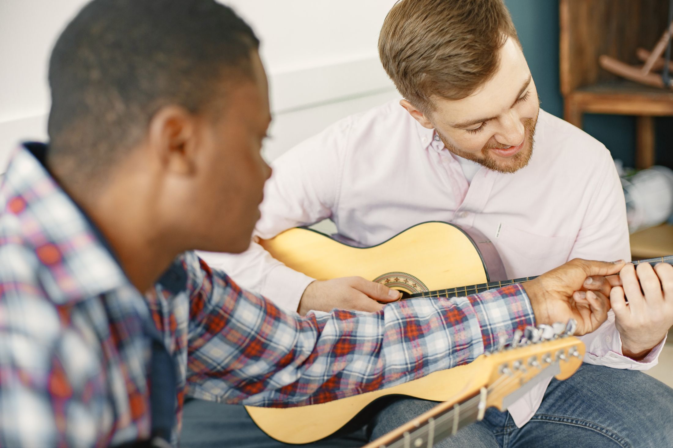 Illustrative stock photograph for the music teaching example